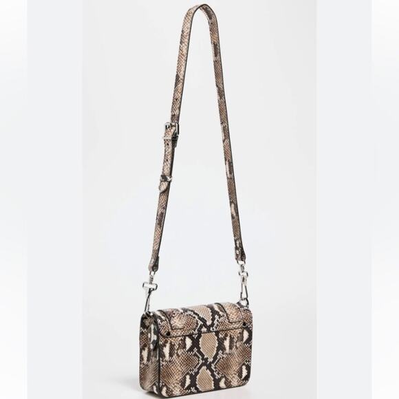 NWT MSRP$1390  Proenza Schouler Snake-Embossed Leather Mini Crossbody Bag - Picture 4 of 9